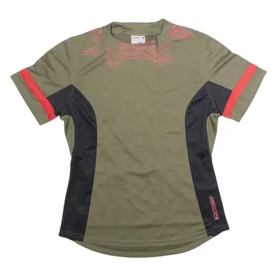 SCOTT Cycling Womens Jersey Green 1/4 Zip M