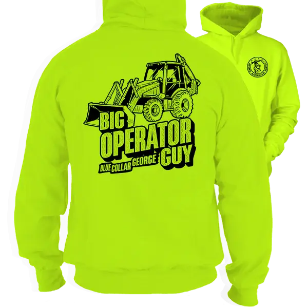 Blue Collar George - Big Operator - Safety Hi-Vis Hoodie