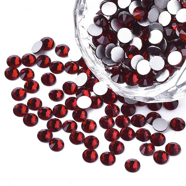 Glass Flat Back Rhinestone Cabochons