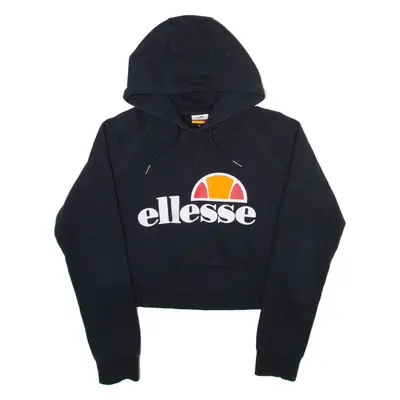 ELLESSE Womens Black Hoodie UK 12