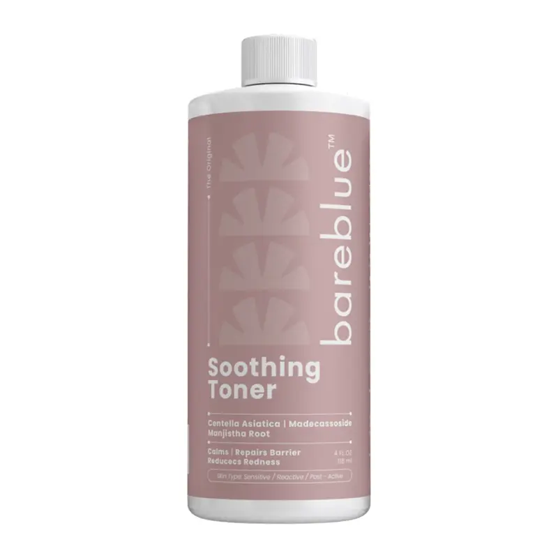 Bareblue Soothing Toner with Centella Asiatica & Manjistha Root, Facial Toner for Sensitive Skin, 4 fl oz
