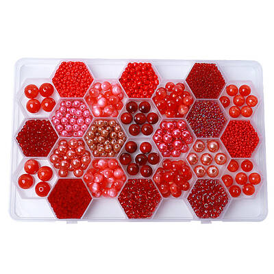 DIY 24 Style Acrylic & Resin Beads Jewelry Making Finding Kit