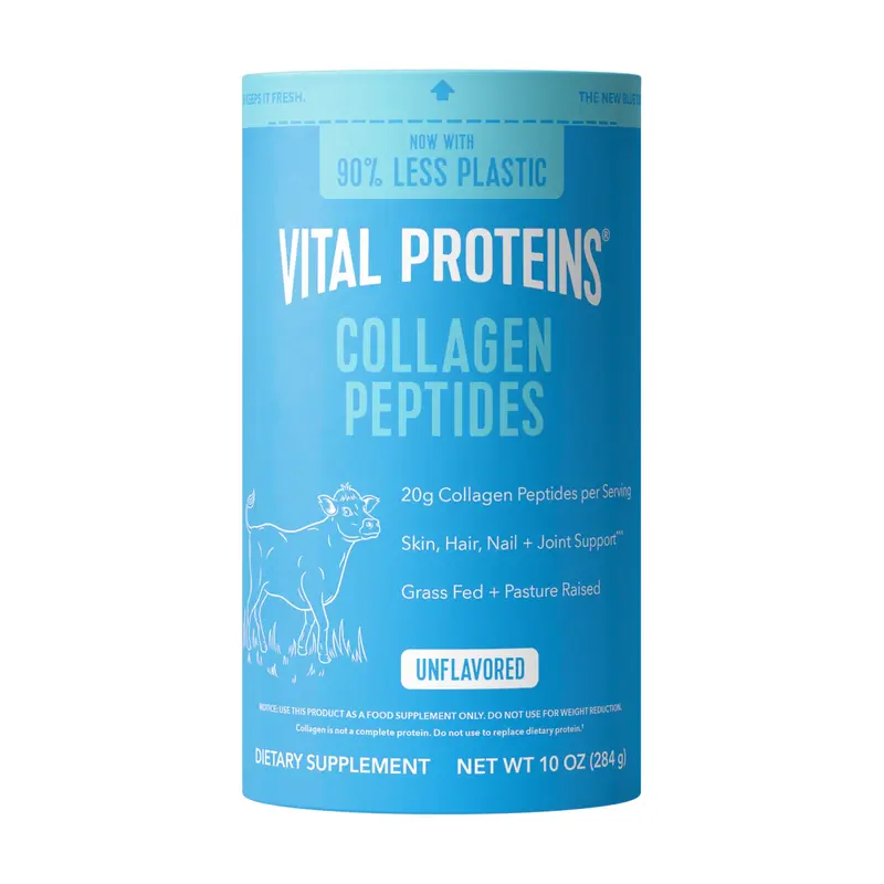 Vital Proteins Collagen Peptides Powder, Promotes Hair, Nail, Skin, Bone and Joint Health, Zero Sugar, Unflavored 10 OZ