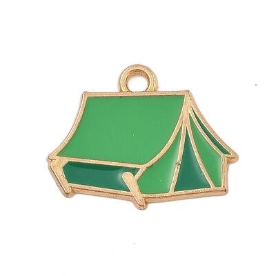 Camping Equipment Series Alloy Enamel Pendants