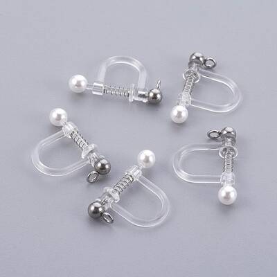 Plastic Clip-on Earring Findings