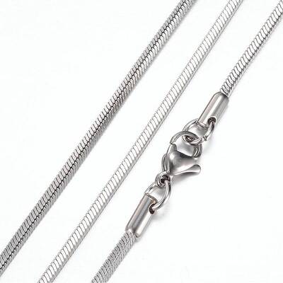 Tarnish Resistant 304 Stainless Steel Herringbone Chain Necklaces