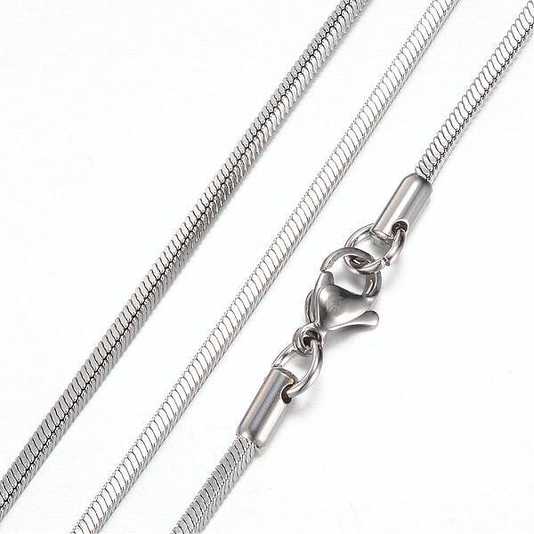 Tarnish Resistant 304 Stainless Steel Herringbone Chain Necklaces