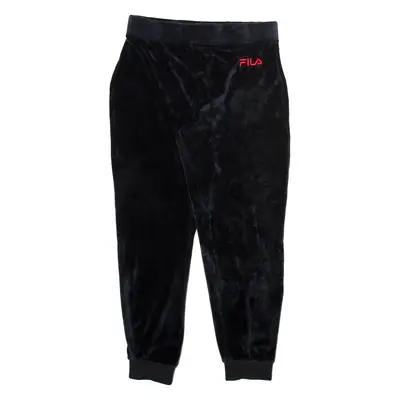 FILA Womens Trousers Black Relaxed Tapered W30 L28