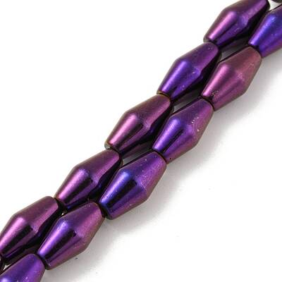 Electroplated Synthetic Magnetic Hematite Beads Strands