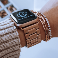 Metal Stainless Watch Band for Apple Watch - Quick & Easy Adjustment System Steel Wearable Adjustable