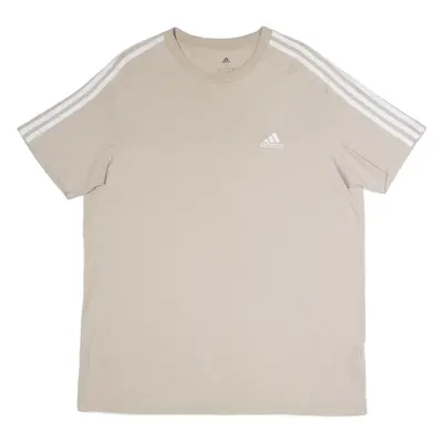 ADIDAS Mens T-Shirt Beige Crew Neck L