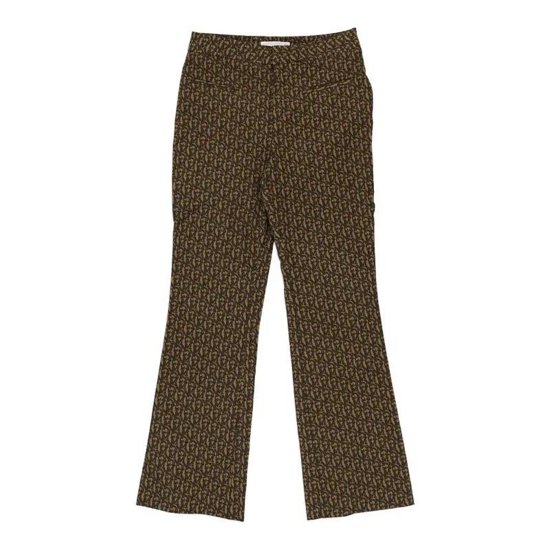 Mango Trousers - 26W UK 6 Brown Cotton