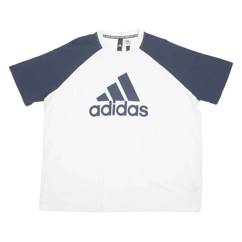 ADIDAS Womens T-Shirt White Crew Neck S
