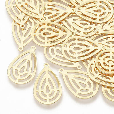 Brass Filigree Pendants
