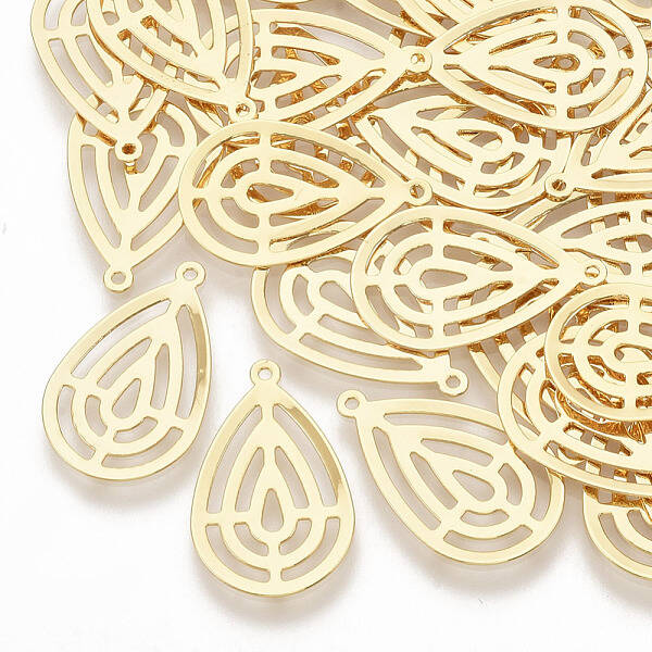 Brass Filigree Pendants