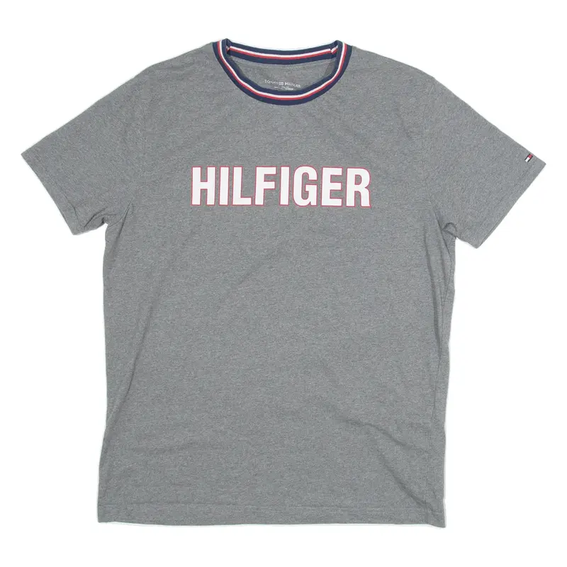 TOMMY HILFIGER Mens T-Shirt Grey M