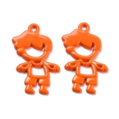 Spray Painted Alloy Pendant