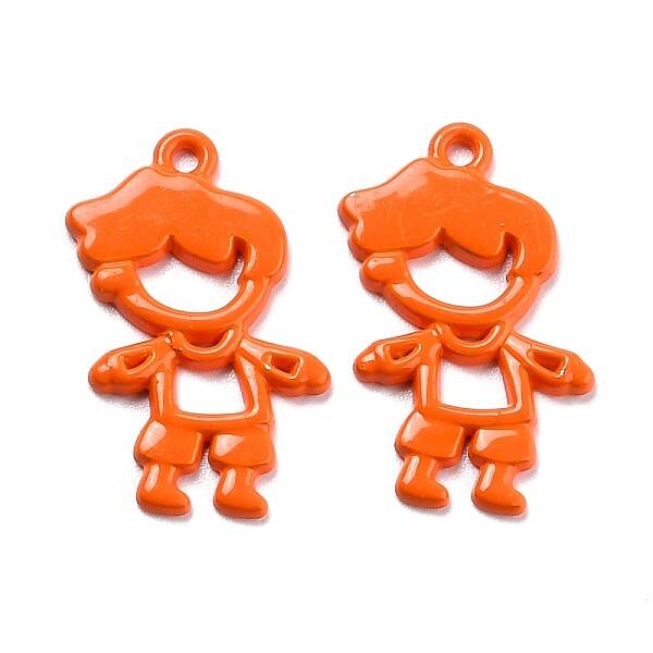 Spray Painted Alloy Pendant