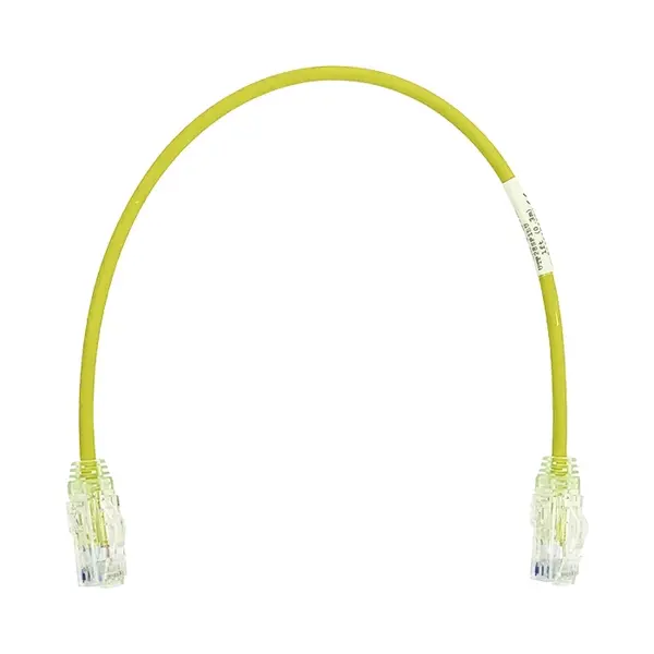 Panduit UTP28X1YL | Cat6A 28 AWG UTP Copper Patch Cable 1ft - Yellow