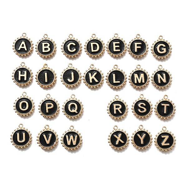 Alloy Black Enamel Pendants