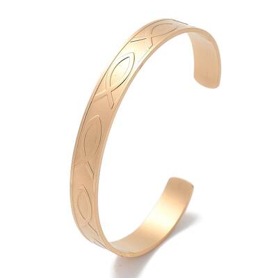 304 Stainless Steel Cuff Bangles for Women