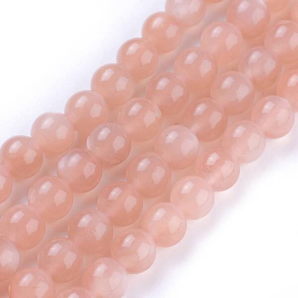 Grade AAA Natural Gemstone Sunstone Round Beads Strands