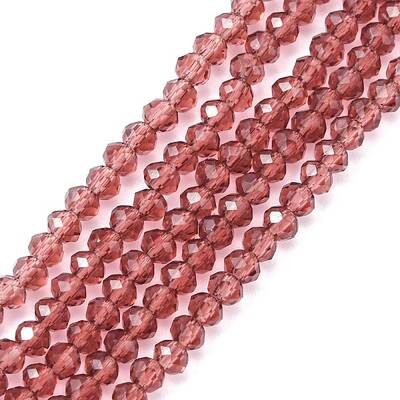 Transparent Glass Beads Strands