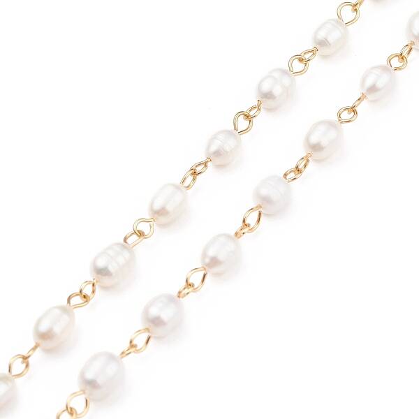 Handmade Natural Freshwater Pearl Beaded Chains