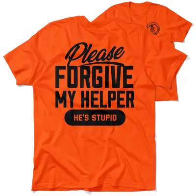 My Helper - Safety Orange T-Shirt