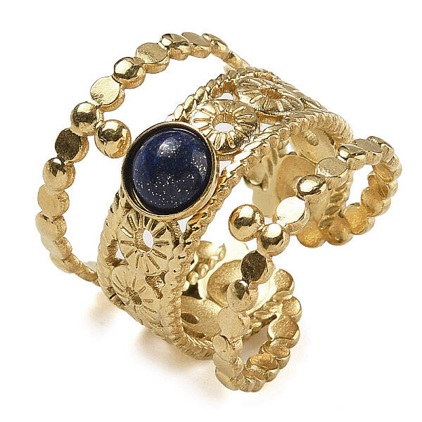 Natural Lapis Lazuli Finger Rings