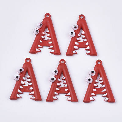 Spray Painted Alloy Pendants