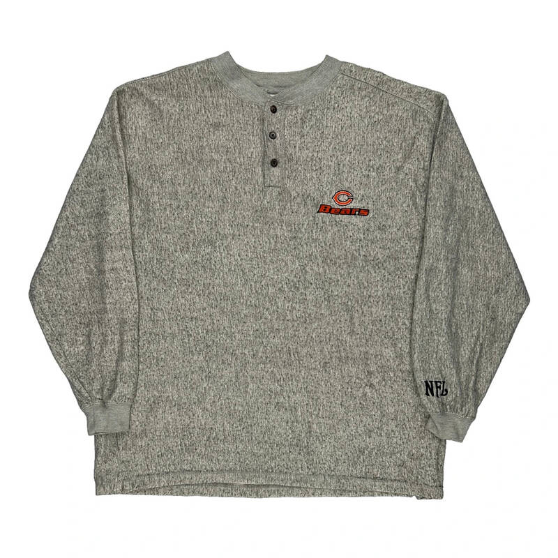 Chicago Bears Nfl Graphic Sweatshirt - XL Grey Cotton Blend | Size: x-large