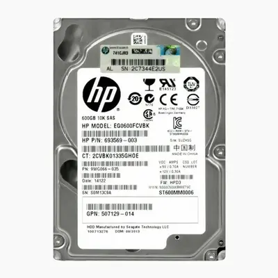 693569-003 HP 600GB 6Gb/s SAS 10000 2.5-inch Hard Drive