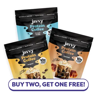 Buy 2 Get 1 Free - Instant Coffee Protein Coffee - Premium Whey Protein & Instant Coffee - 100% Arabica Coffee - Zero Artific...
