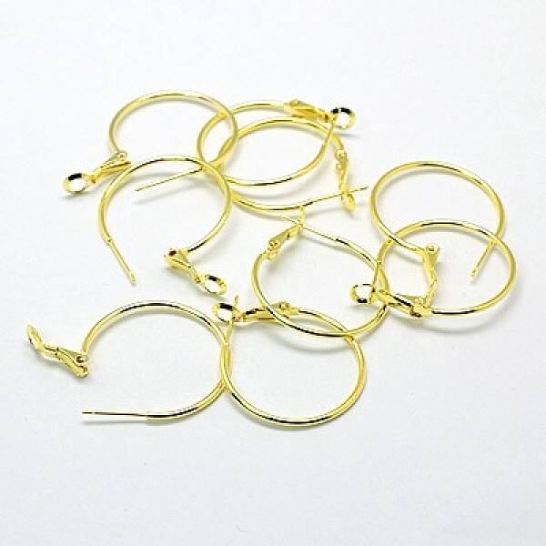 Brass Hoop Earrings