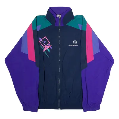 SERGIO TACCHINI Mens Windbreaker Jacket Blue 90s Colourblock M