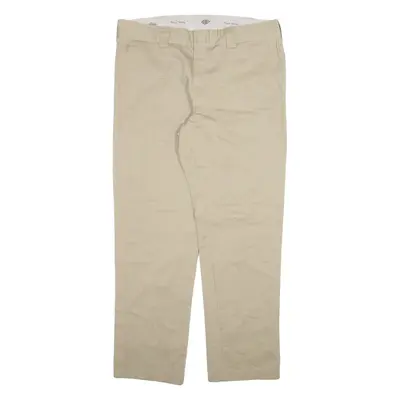 DICKIES Mens Trousers Beige Slim Tapered W36 L32