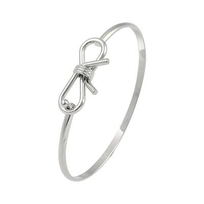 Adjustable Bowknot Brass Torque Bangles for Women