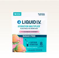 Liquid I.V. Sugar-Free Hydration Multiplier - Rainbow Sherbet - Hydration Powder Packets | Electrolyte Powder Drink Mix | Con...