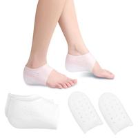 [1.4 inch Lift - 1 Pair] Invisible Silicone Height Increase Insoles for Men & Women - Cushioned Heel Pads for Shoes, Breathab...