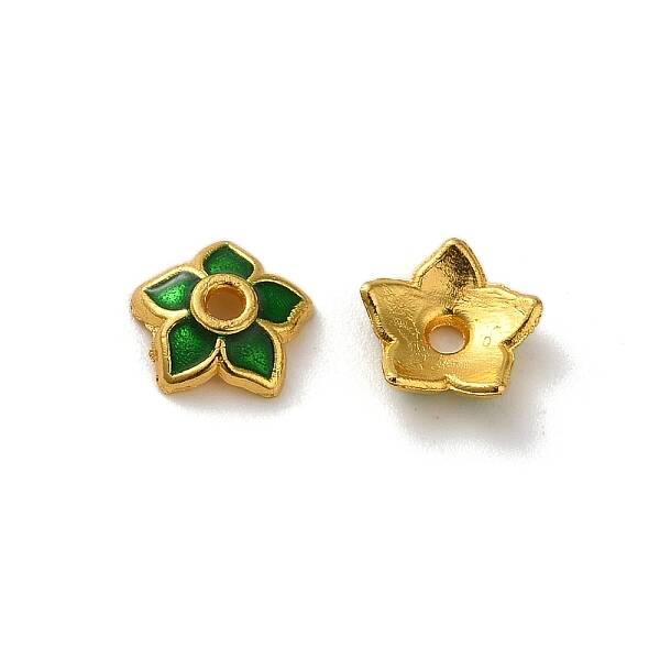 Alloy Enamel Beads Caps