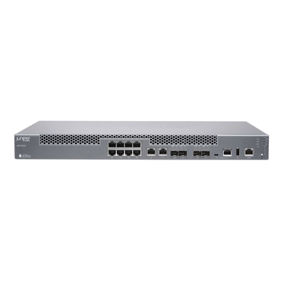 Juniper NFX250-S2 | NFX250 1000BASE-T Ports 2 x 100/1000BASE-X SFP Ports 2 10GBASE-X SFP+ Ports 6 core x86 processor 400 GB S...
