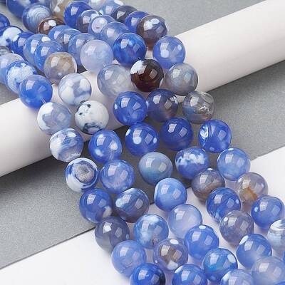 Natural Fire Crackle Agate Beads