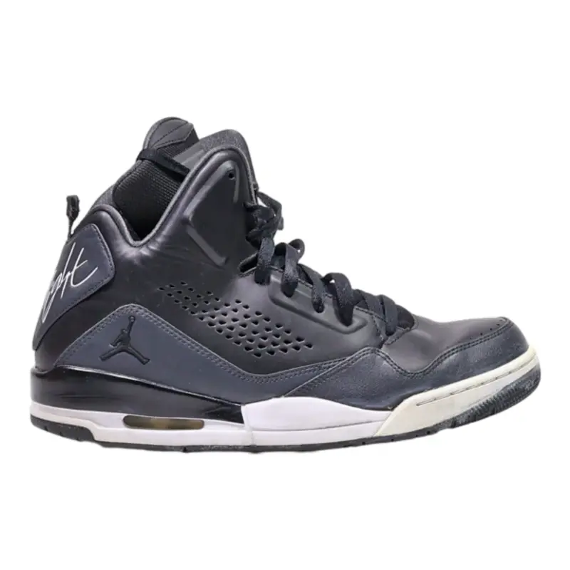 AIR JORDAN High Top Trainers Black Synthetic Mens UK 9