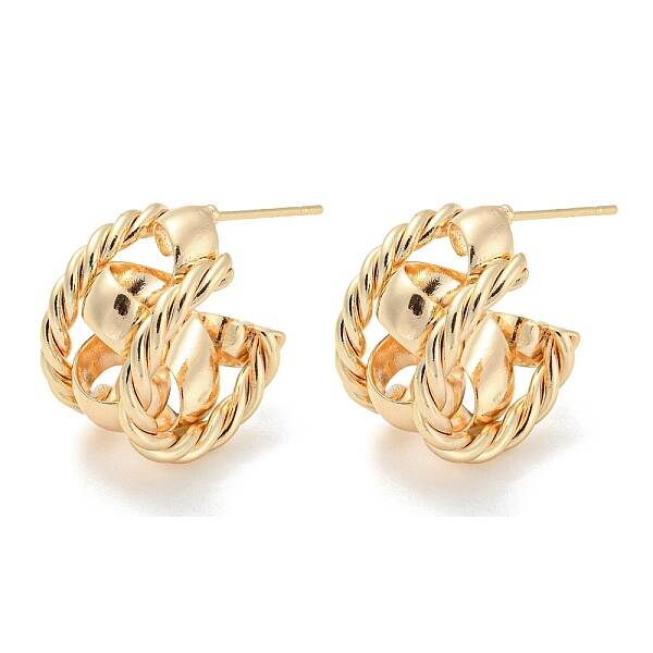 Brass Stud Earrings