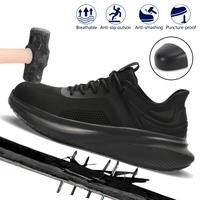 Men Steel Toe Comfortable Work Safety Sneakers for Mens Work Boots for Men Steel Toe Work Safety Shoes
