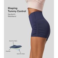 Halara Softlyzero QuickDry SoCinched High Waisted Tummy Control Ruched Running Biker Shorts 2.5''