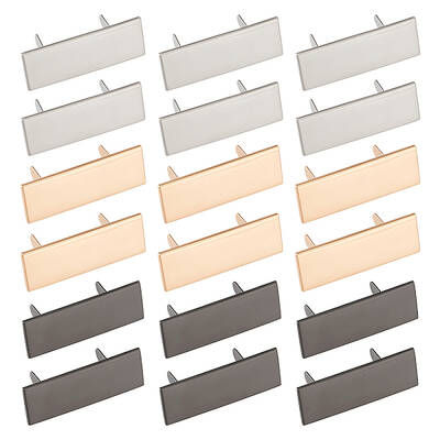 18 Sets 3 Colors Zinc Alloy Bag Decorative Clasps