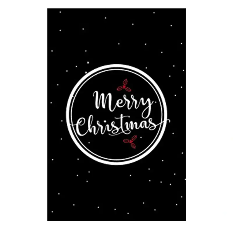 Memory Holiday Card™ - Black-Merry Christmas Red