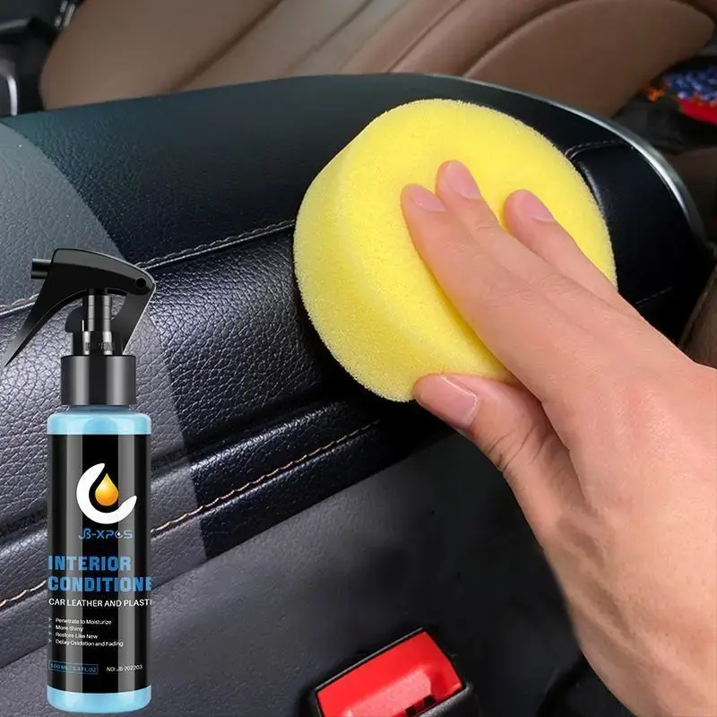 Car Interior Conditioner, Automotive Interior Coated Plastic Leather Glazing Refurbishment Agent Tools, Car Accessories, Car ...